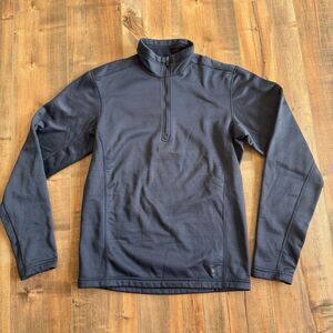 REI Polartec 1/4 Zip Blue Pullover Long Sleeve Shirt Men's SMALL Gorpcore Hike